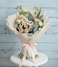 Букет цветов из:  Розы и Лизиантусы в Раздольном Республика Крым