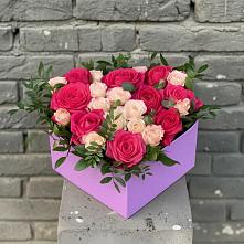 Цветочная композиция из Розы в коробке в Раздольном Республика Крым