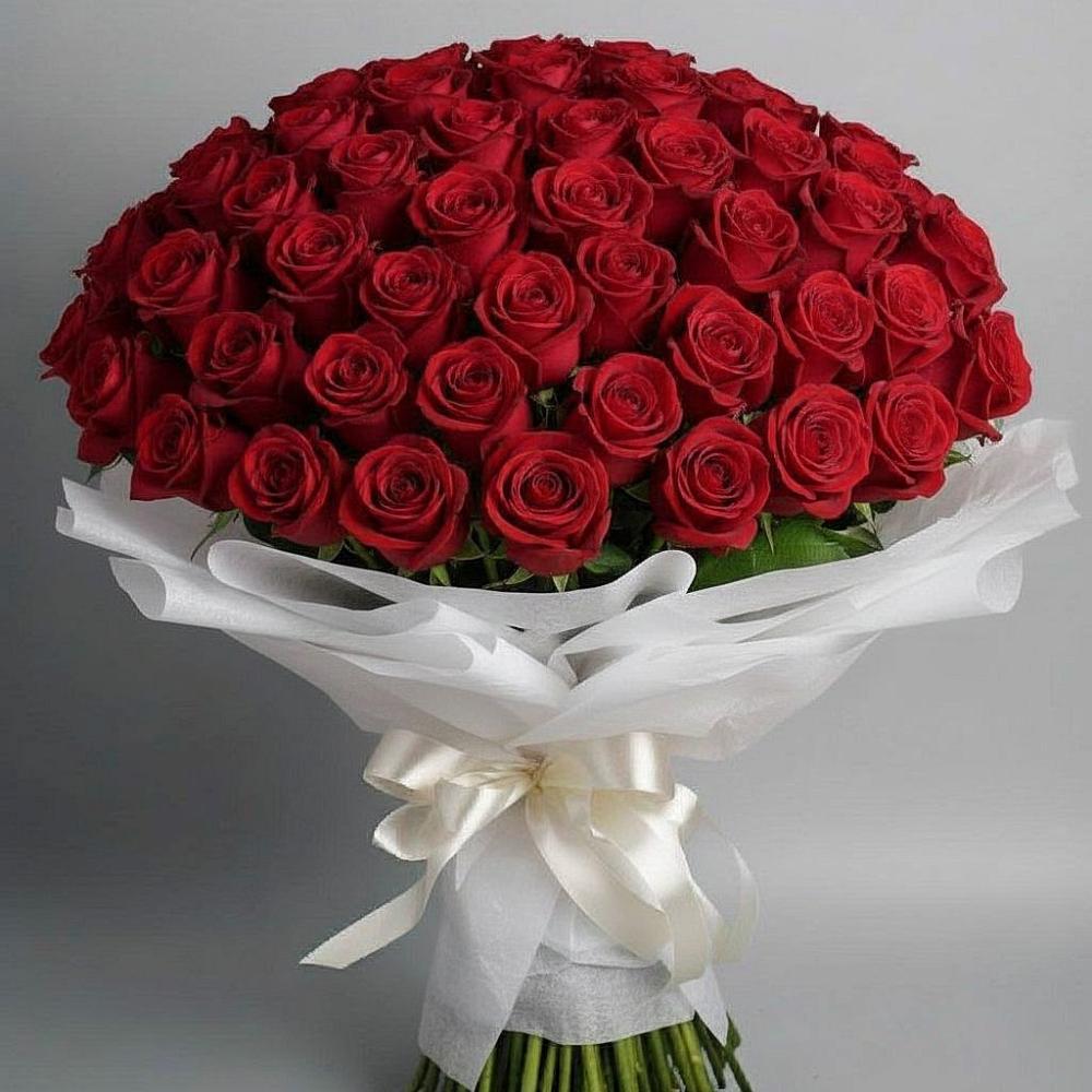 Букет 101 Красная роза Блэк Мэджик в Раздольном Республика Крым