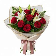 Букет цветов из:  Лилии и Розы в Раздольном Республика Крым