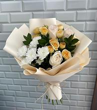 Букет цветов из:  Розы и Хризантемы в Раздольном Республика Крым