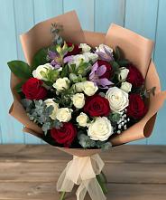 Букет цветов из:  Розы и Альстромерии #REPLACE_PRED# Раздольном Республика Крым
