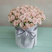 Цветочная композиция из Розы в шляпной коробке #REPLACE_PRED# Раздольном Республика Крым