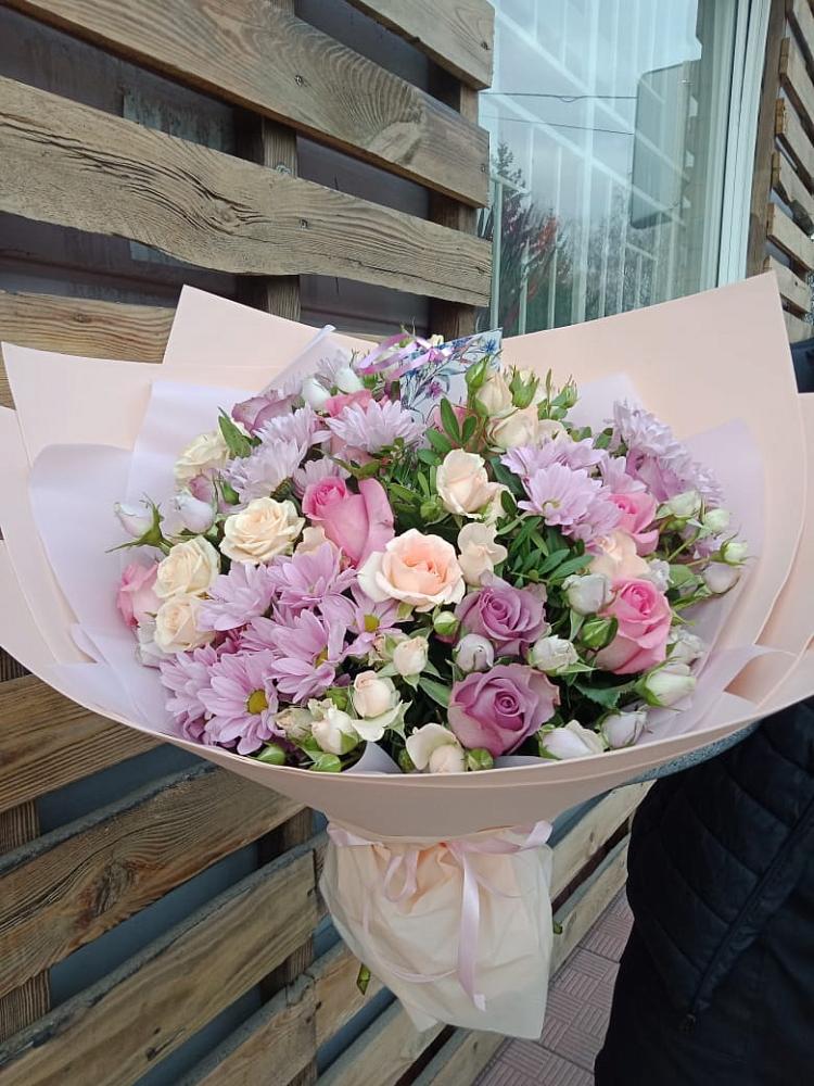 Букет цветов из: Розы и Хризантемы в Раздольном Республика Крым