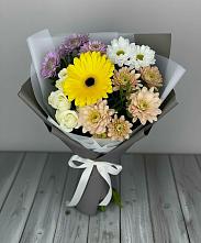 Букет цветов из:  Розы, Герберы и Хризантемы #REPLACE_PRED# Раздольном Республика Крым