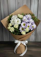 Букет цветов из:  Хризантемы и Розы в Раздольном Республика Крым