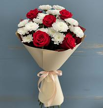 Букет цветов из:  Розы и Хризантемы #REPLACE_PRED# Раздольном Республика Крым