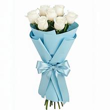 Букет 7 белых роз Проуд в Раздольном Республика Крым