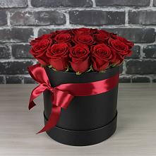 Цветочная композиция из Розы в шляпной коробке #REPLACE_PRED# Раздольном Республика Крым