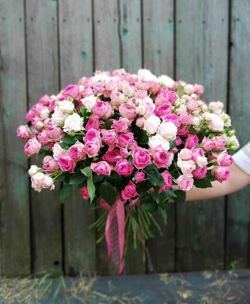 Букет Розовые кустовые розы Натали и Лав Лидия в Раздольном Республика Крым