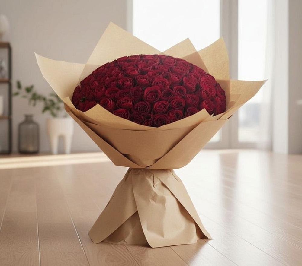 Букет 101 Красная роза в Раздольном Республика Крым