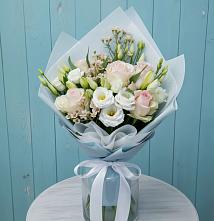 Букет цветов из:  Розы и Лизиантусы в Раздольном Республика Крым