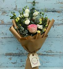 Букет цветов из:  Розы и Лизиантусы в Раздольном Республика Крым