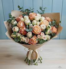 Букет цветов из:  Альстромерии и Розы #REPLACE_PRED# Раздольном Республика Крым